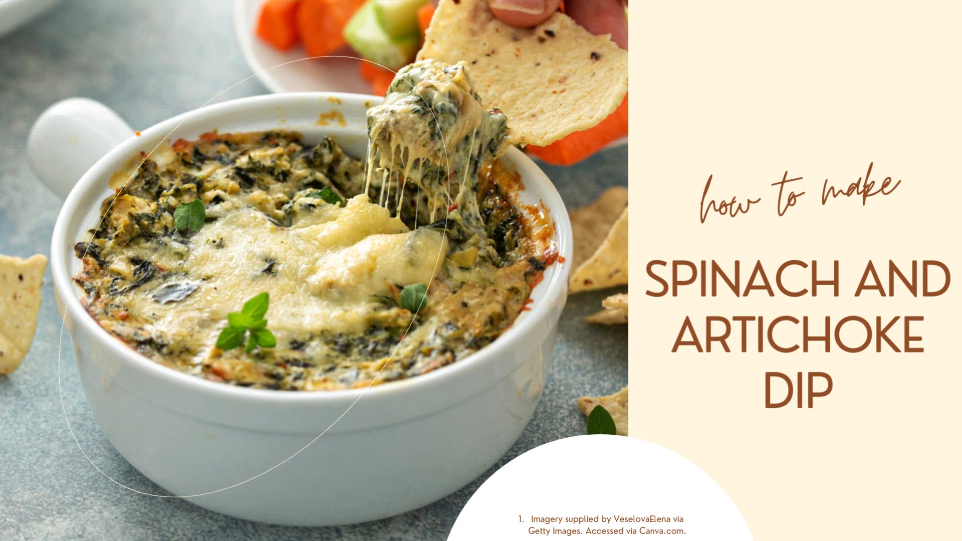 'Video thumbnail for Spinach and Artichoke Dip'