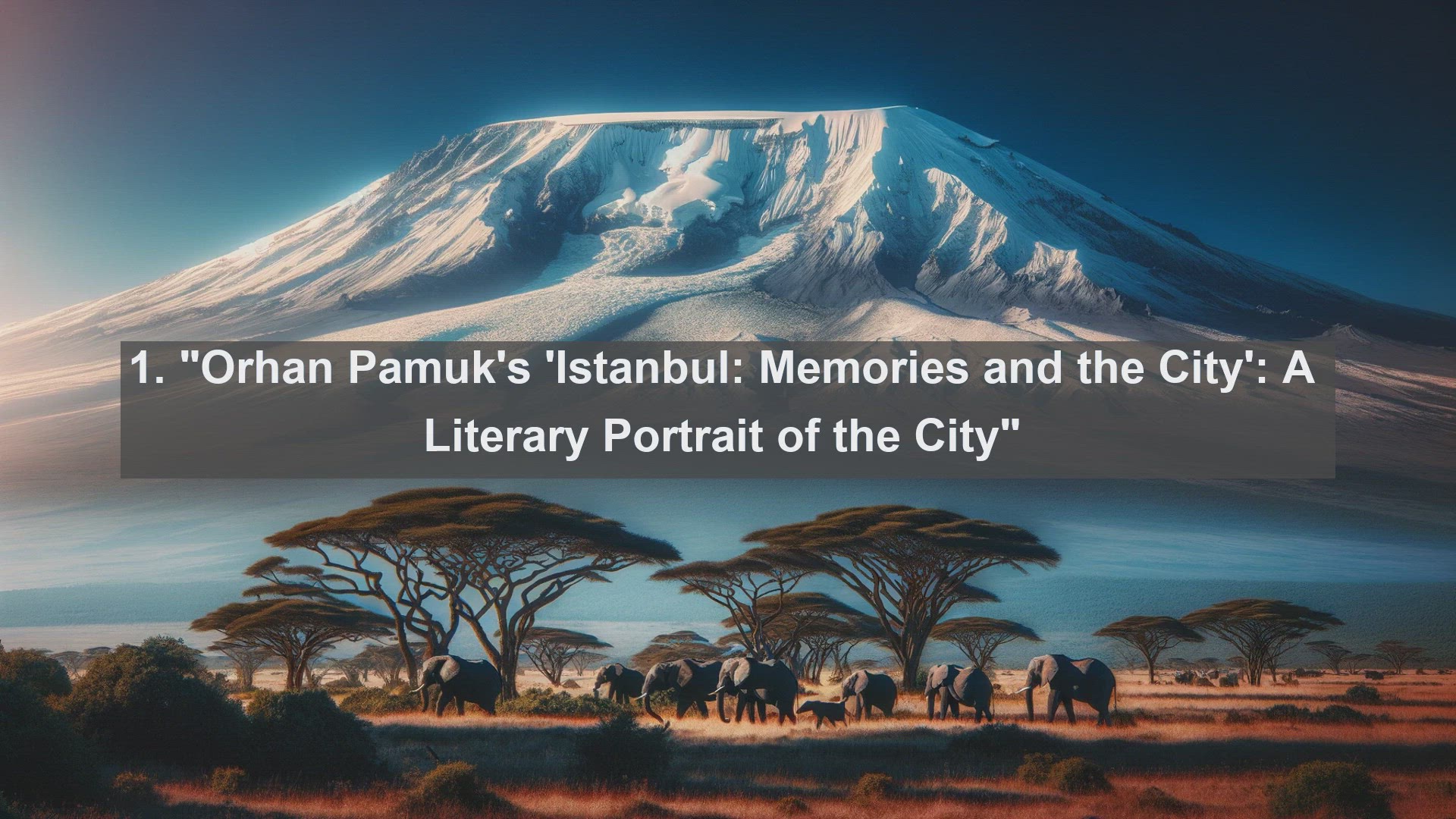 'Video thumbnail for Top 10 Turkish Novels on Istanbul'