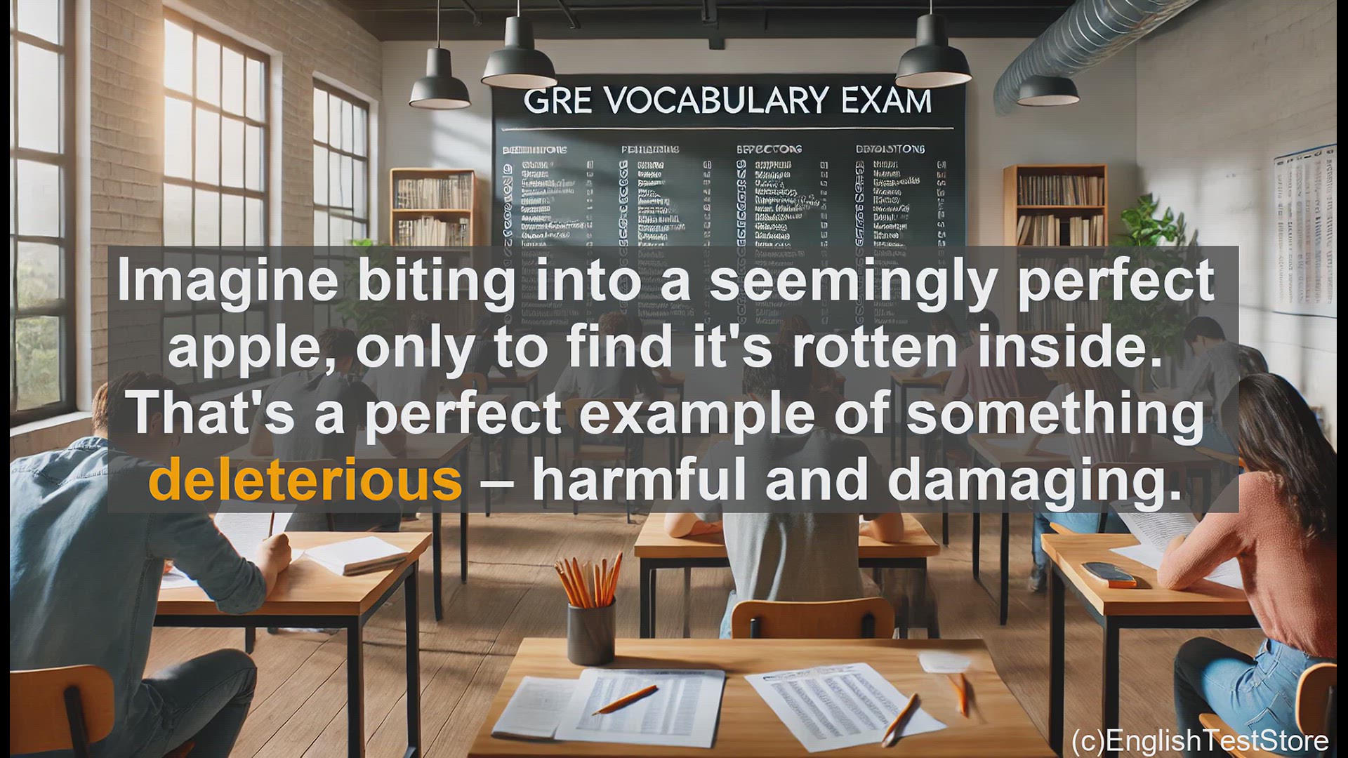 'Video thumbnail for GRE Vocabulary Lesson: Exploring the Powerful Word 'Deleterious''