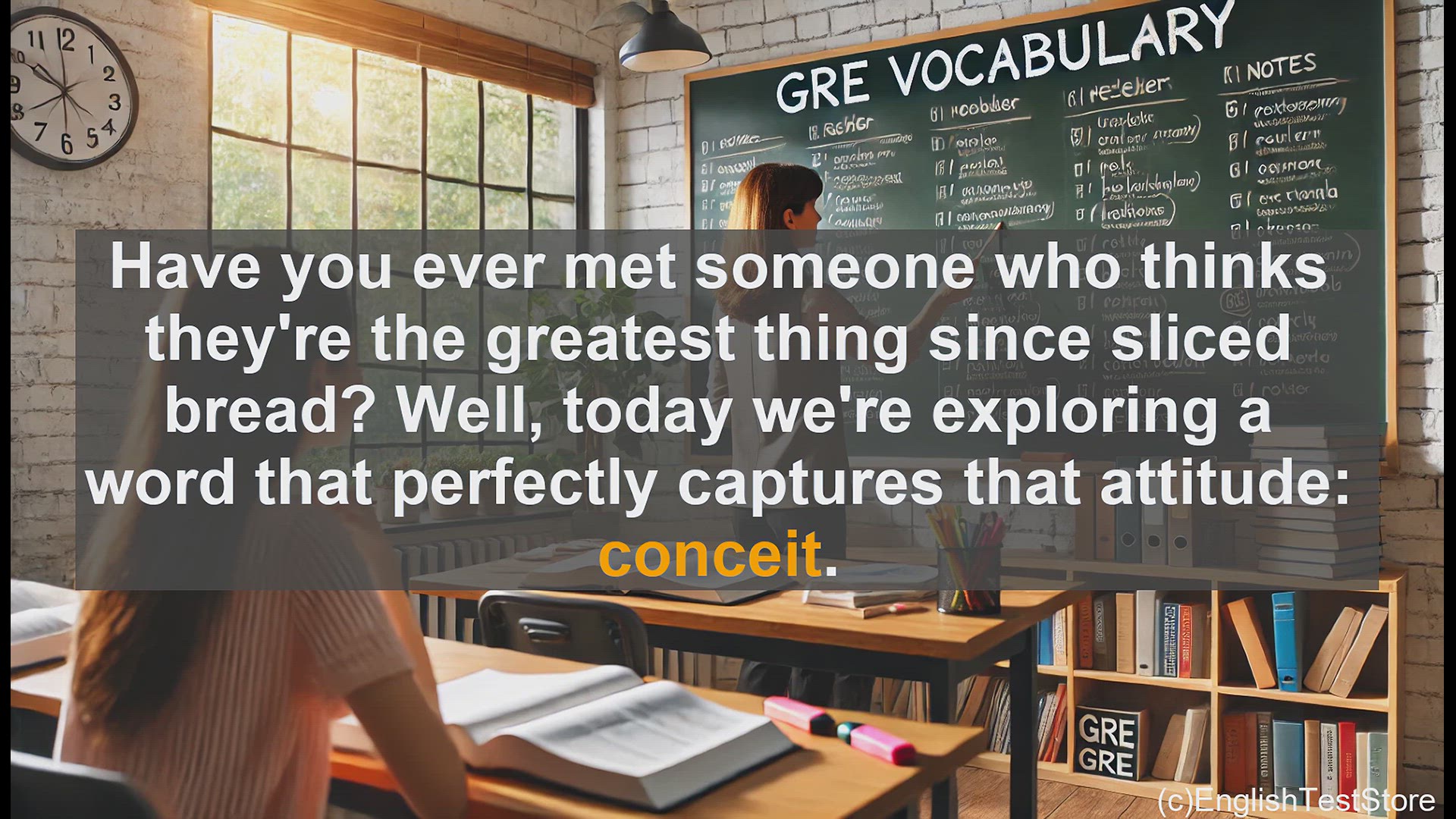 'Video thumbnail for GRE Vocabulary Lesson: Exploring Conceit - A GRE Vocabulary Lesson'
