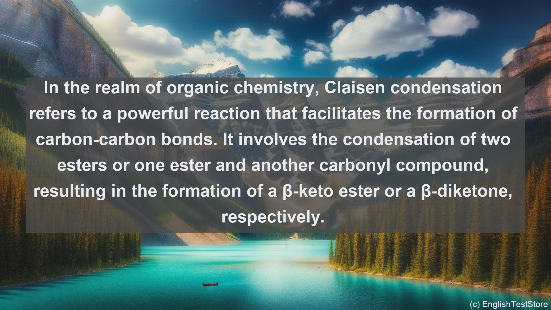 'Video thumbnail for Claisen condensation in science  definition and examples'