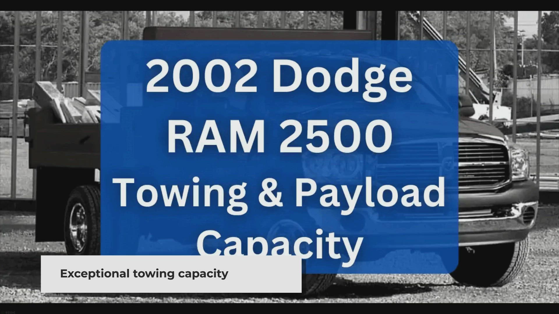 'Video thumbnail for 2002 Dodge RAM 2500 Towing Capacity & Payload (Charts)'