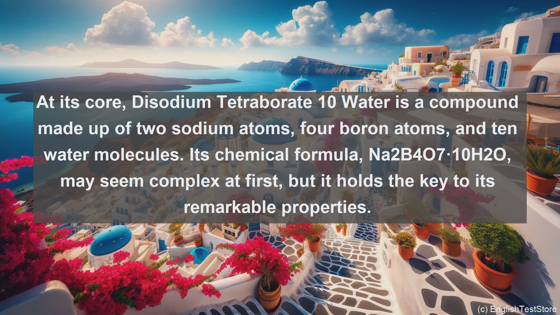 'Video thumbnail for Disodium tetraborate 10 water in science  definition and examples'
