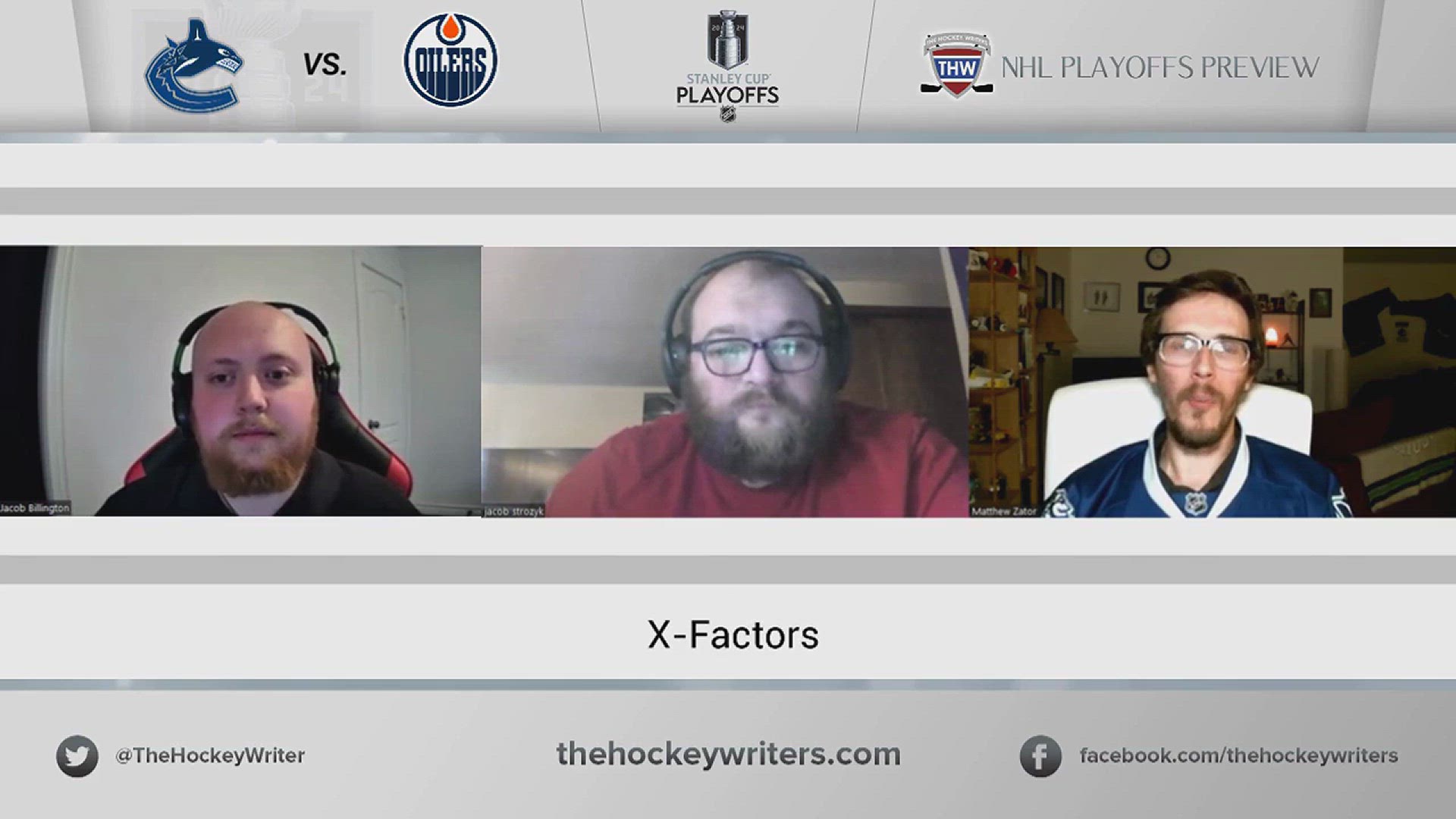 'Video thumbnail for Canucks vs. Oilers 2024 NHL Playoff Preview - Potential X Factors'