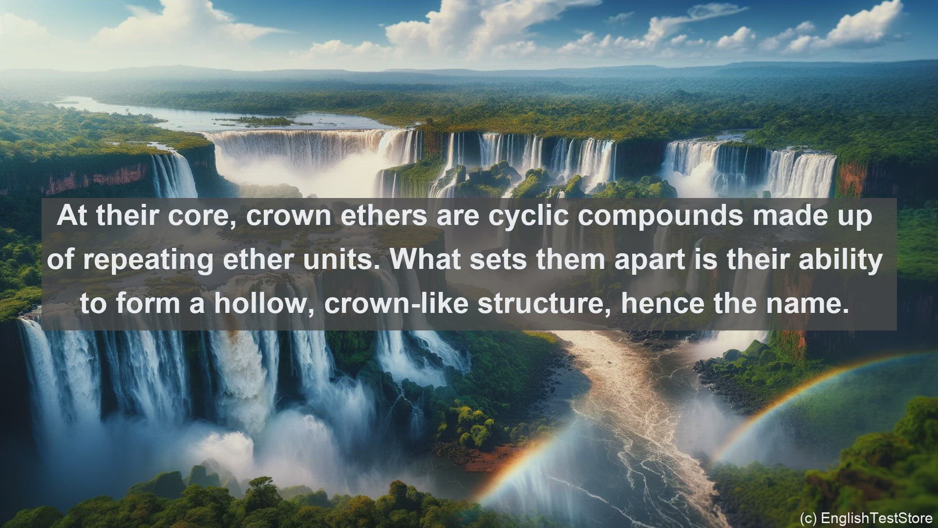 'Video thumbnail for Crown ethers in science  definition and examples'