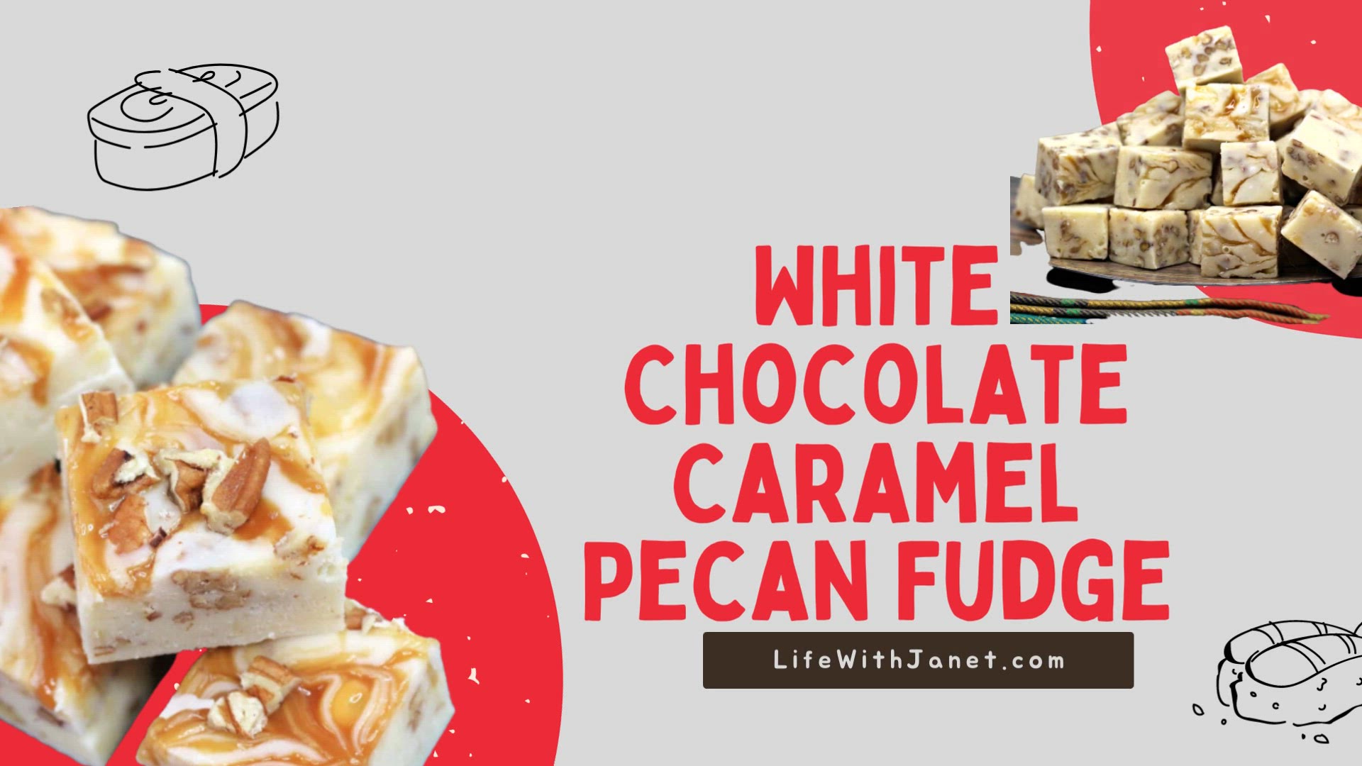 'Video thumbnail for White Chocolate Caramel Pecan Fudge Recipe – A Sweet Symphony!'
