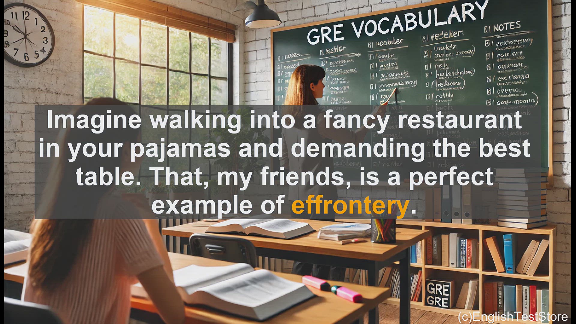 'Video thumbnail for GRE Vocabulary Lesson: Mastering the Audacious Word - Effrontery'