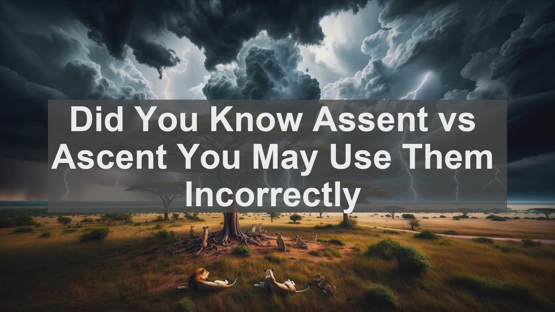 'Video thumbnail for Did You Know Assent vs Ascent You May Use Them Incorrectly '