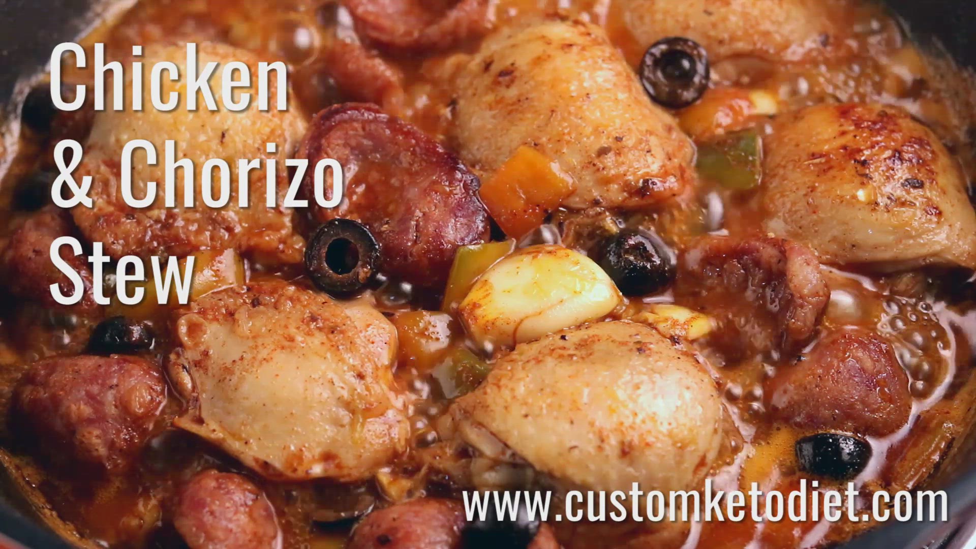 'Video thumbnail for Keto Chicken and Chorizo Stew'