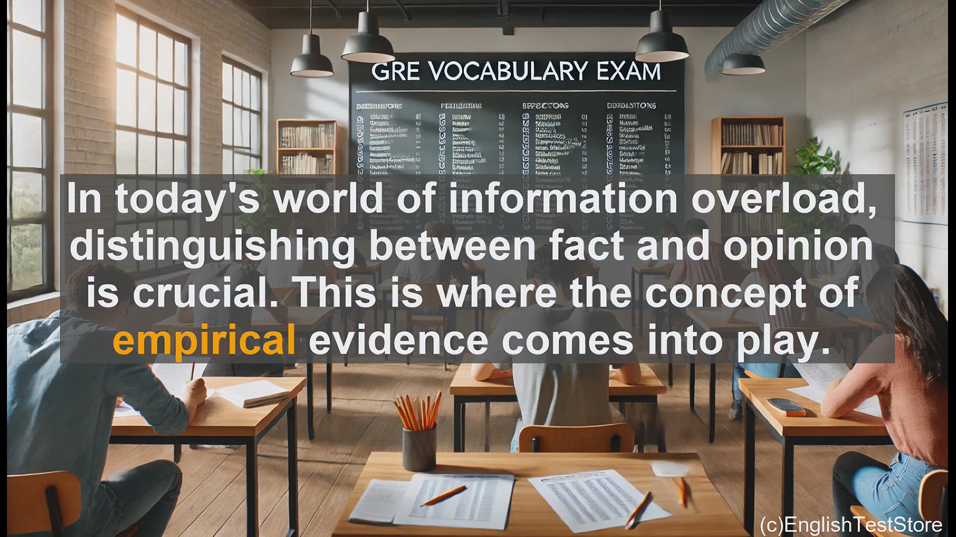 'Video thumbnail for GRE Vocabulary Lesson: Empirical Evidence - The Cornerstone of Critical Thinking'