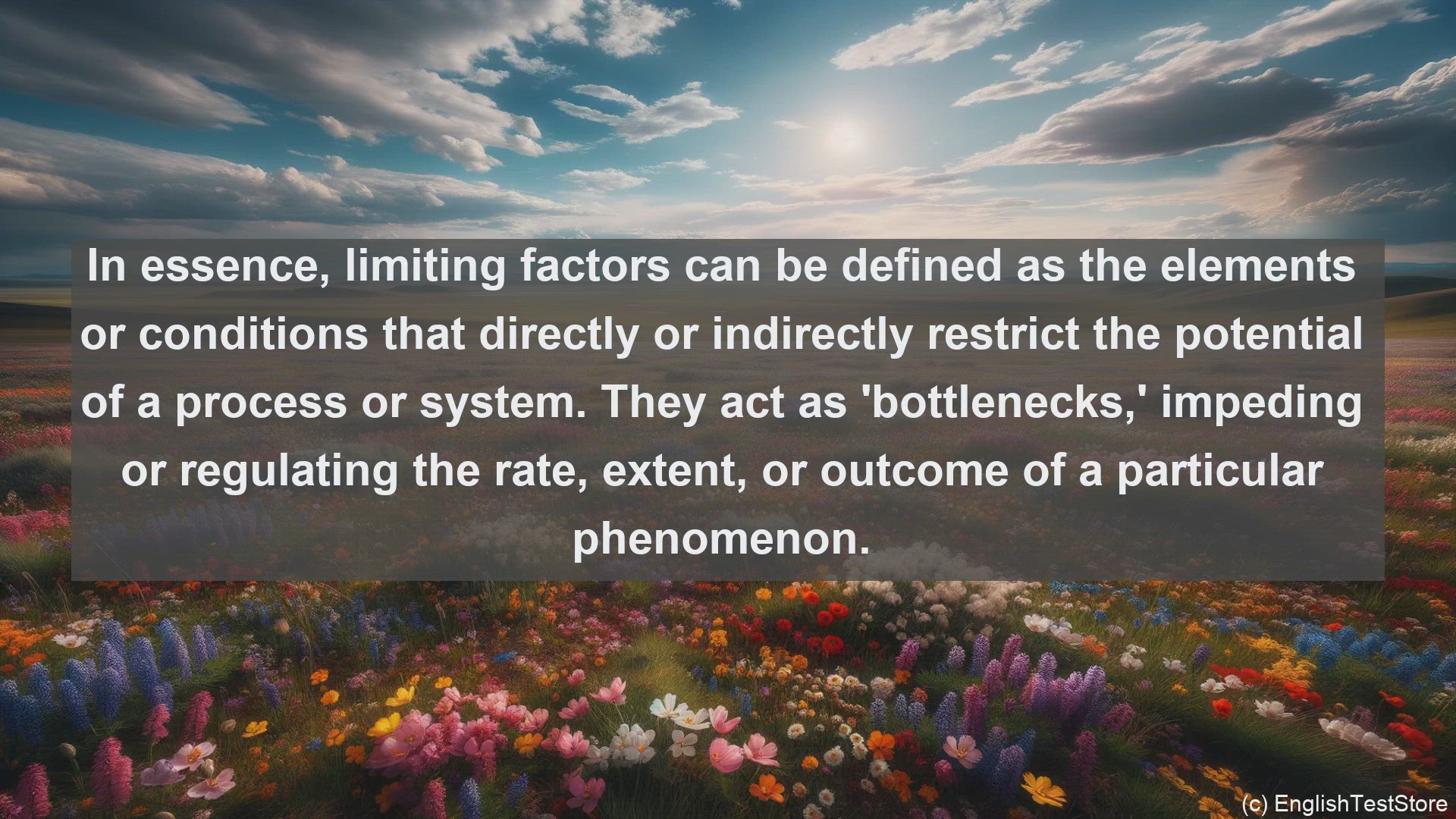 'Video thumbnail for Limiting factors in science  definition and examples'