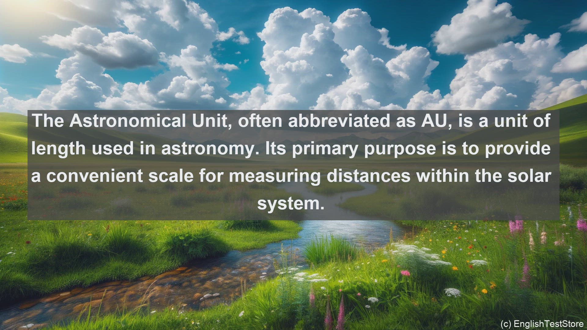 'Video thumbnail for Astronomical unit in science  definition and examples'