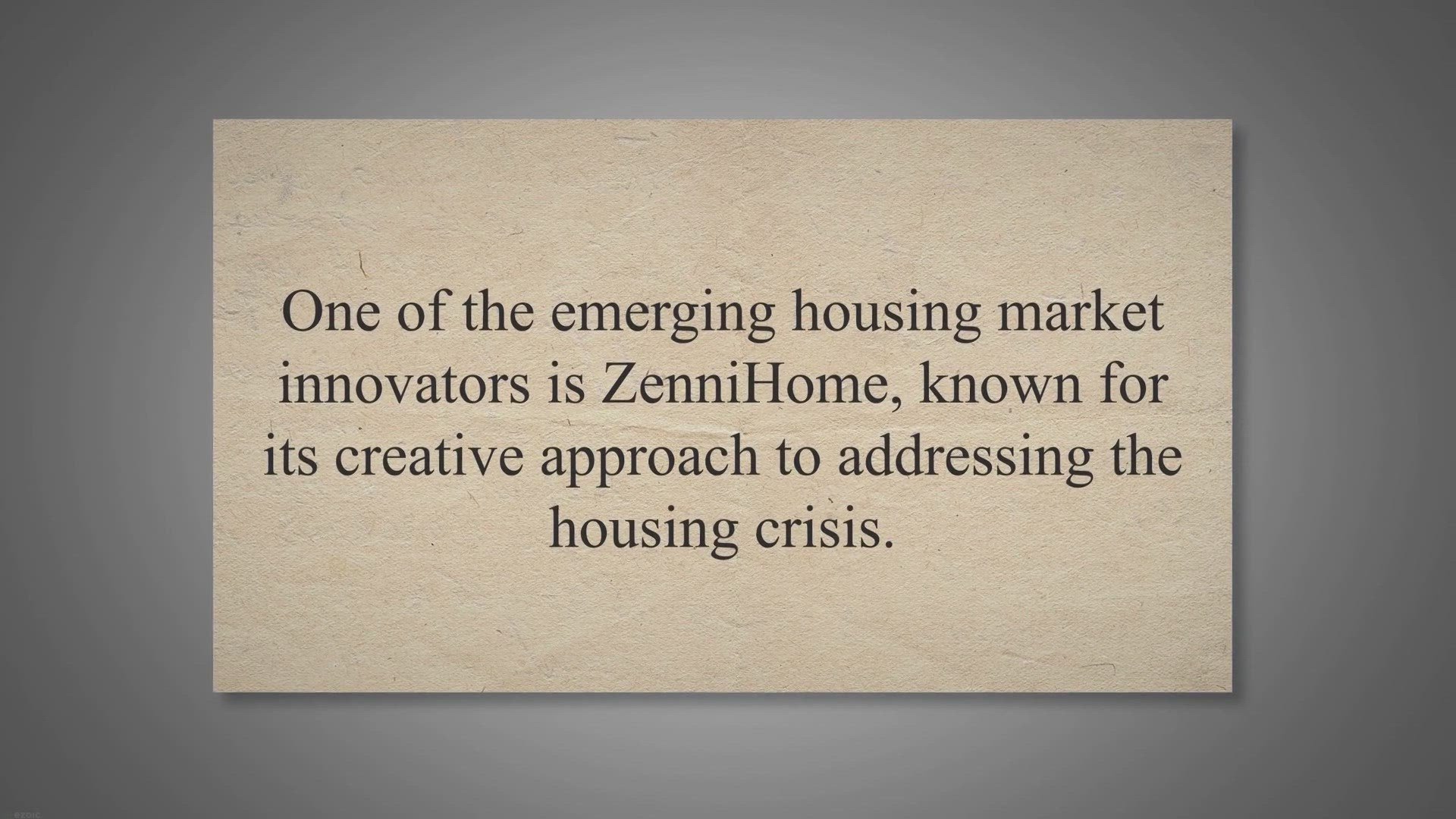 'Video thumbnail for ZenniHome Factory Robotics And Innovative Homes Explored'