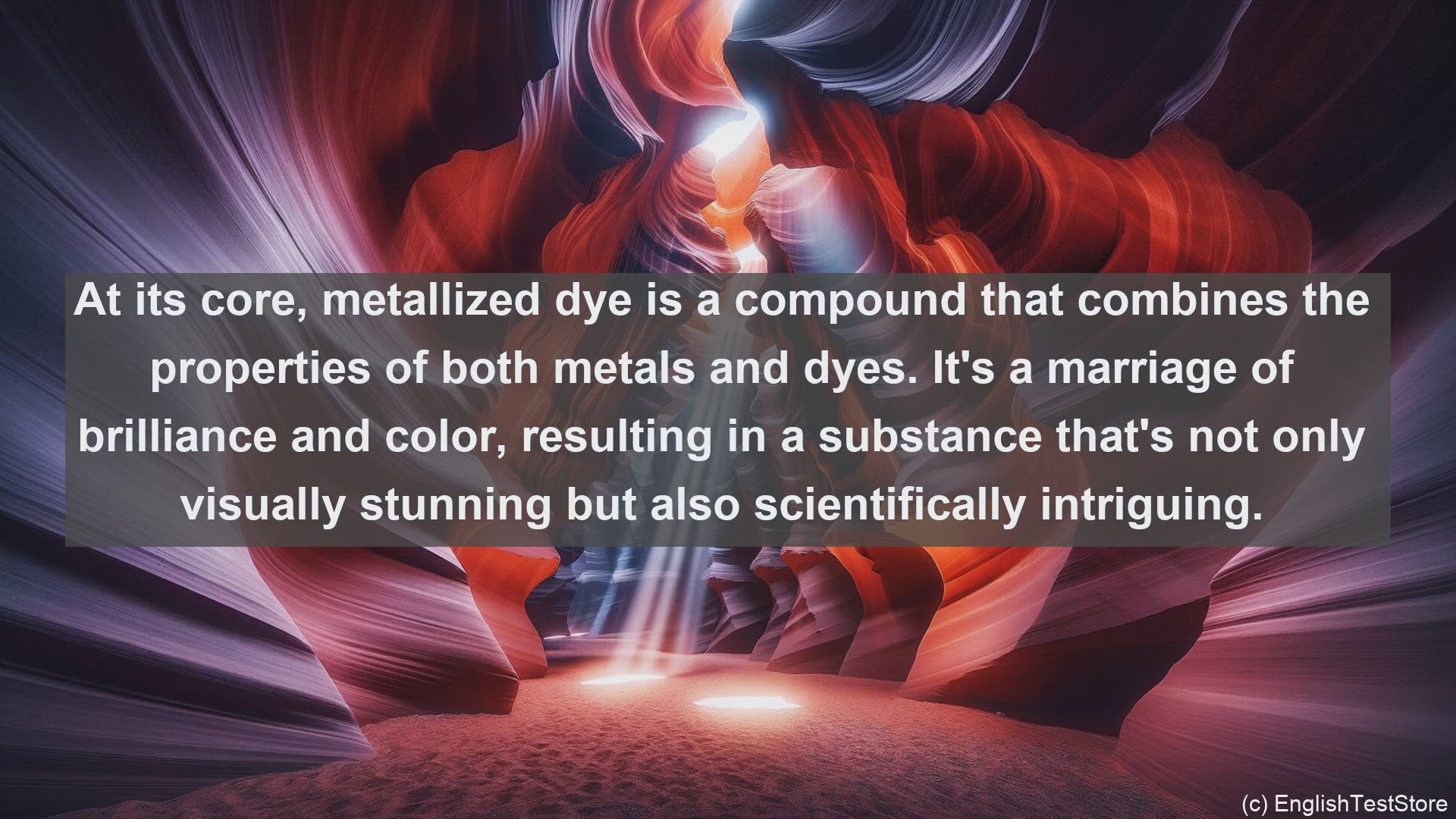 'Video thumbnail for Metallized dye in science  definition and examples'