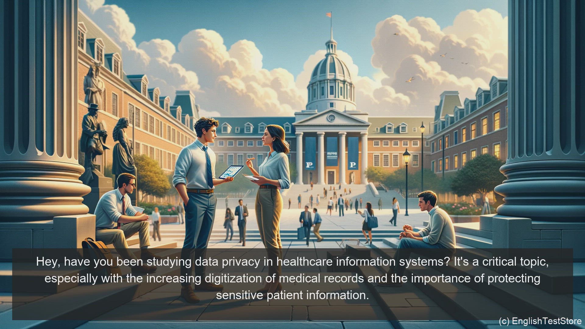 'Video thumbnail for English Conversation for Informatics Engineering: Data Privacy in Healthcare Information Systems'