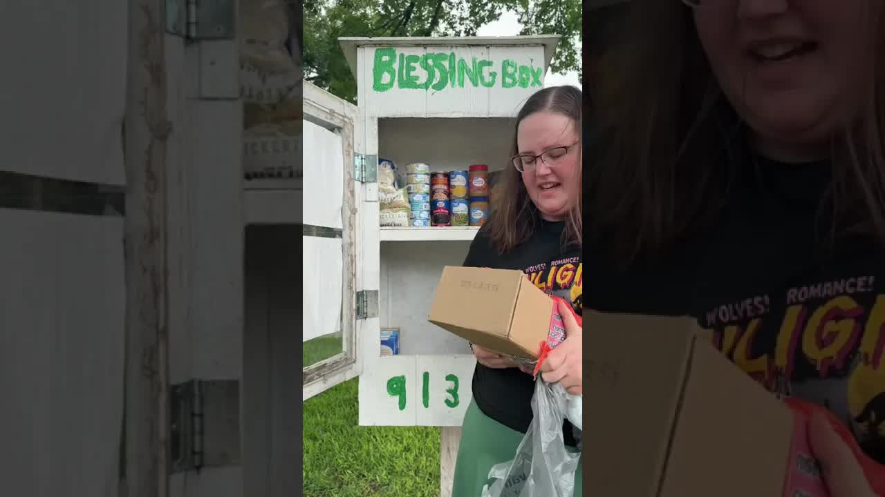 'Video thumbnail for budget girl: restocking community blessing box at walmart'