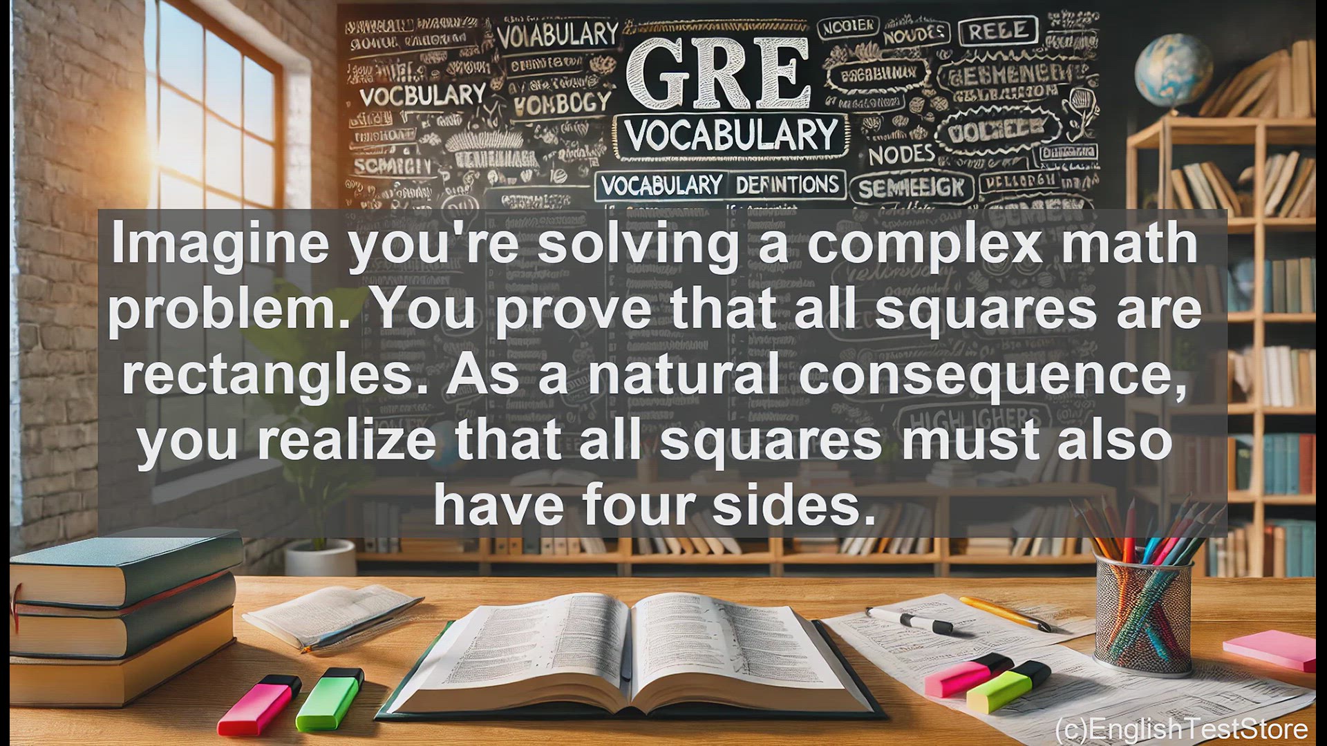 'Video thumbnail for GRE Vocabulary Lesson: Exploring the Concept of Corollary - A Logical Consequence'