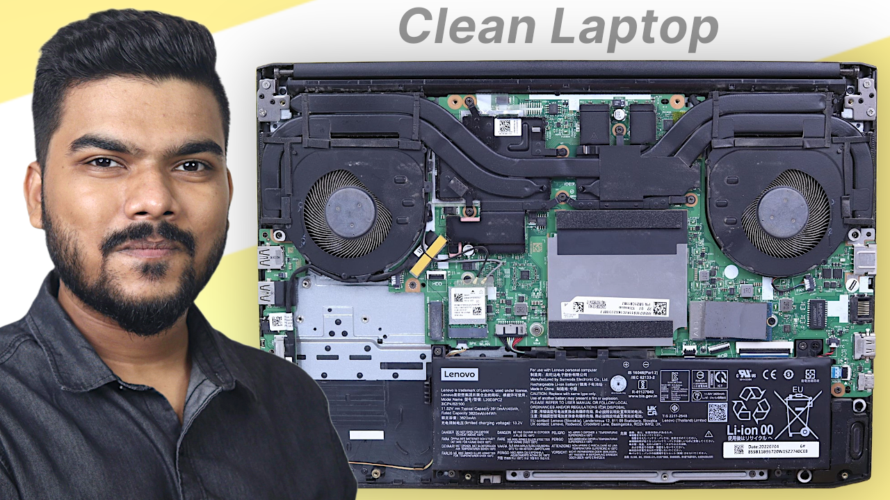 'Video thumbnail for 13 Steps to Clean Laptop from Inside & Outside'