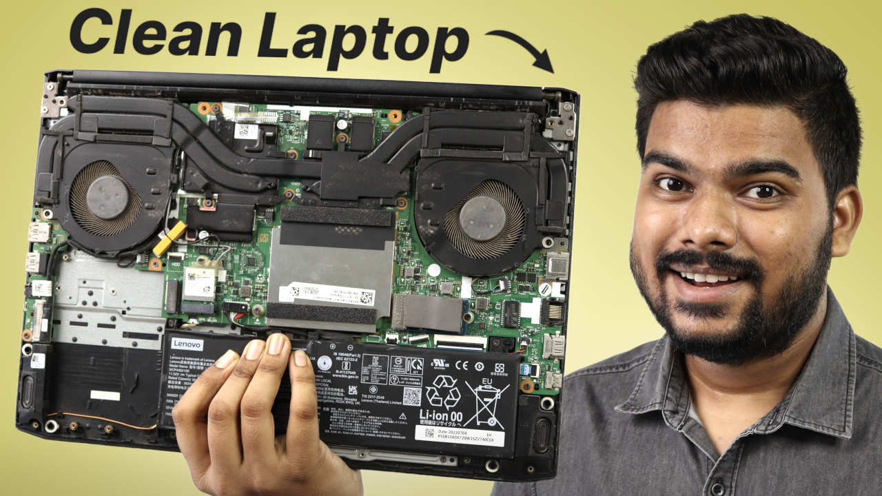 Video thumbnail for 13 Steps to Clean Laptop from Inside & Outside