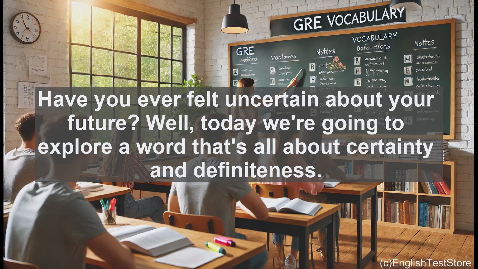 'Video thumbnail for GRE Vocabulary Lesson: Mastering the GRE Vocabulary Word - Determinate'
