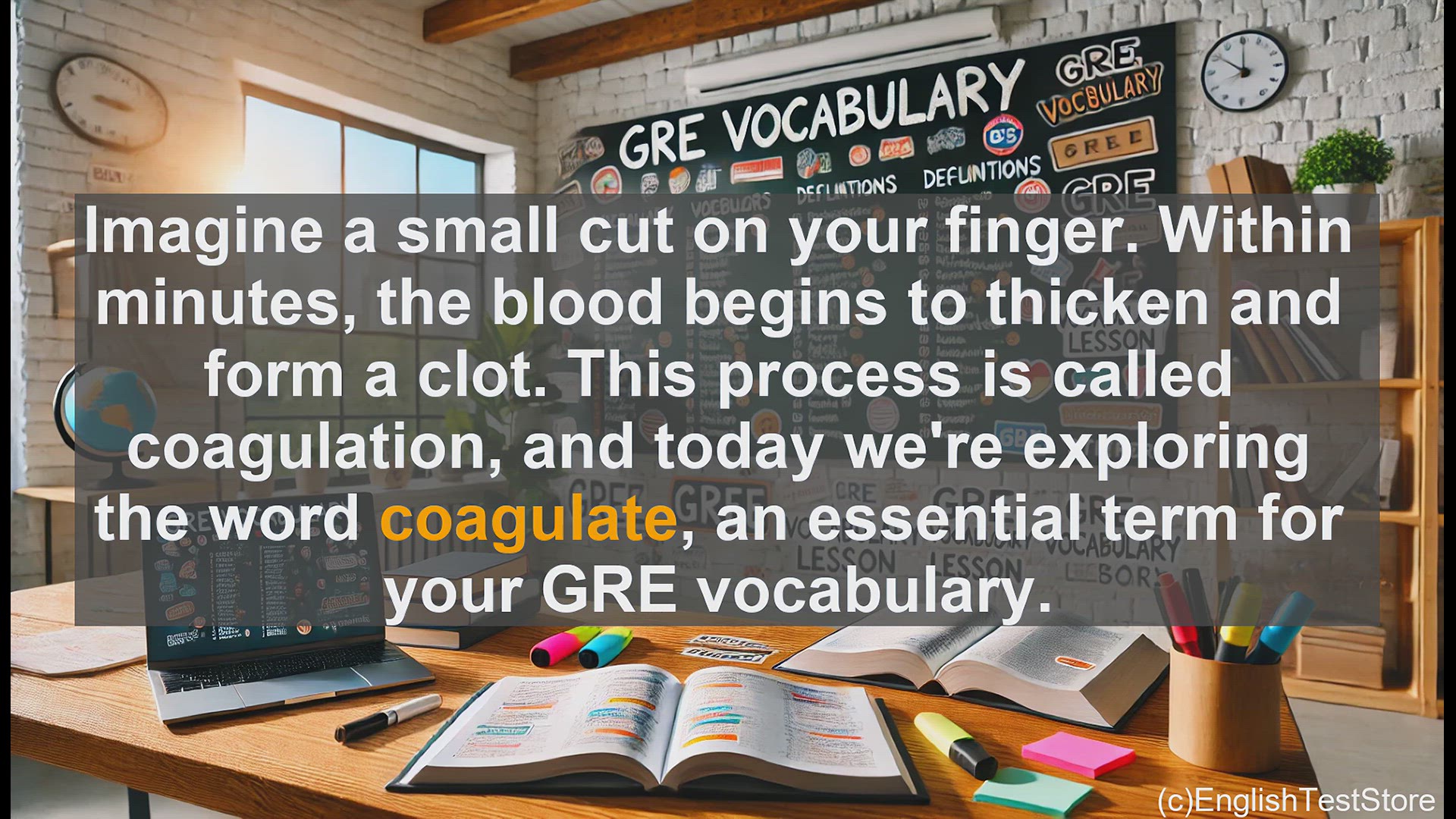 'Video thumbnail for GRE Vocabulary Lesson: The Process of Coagulation - Exploring a Key GRE Vocabulary Word'