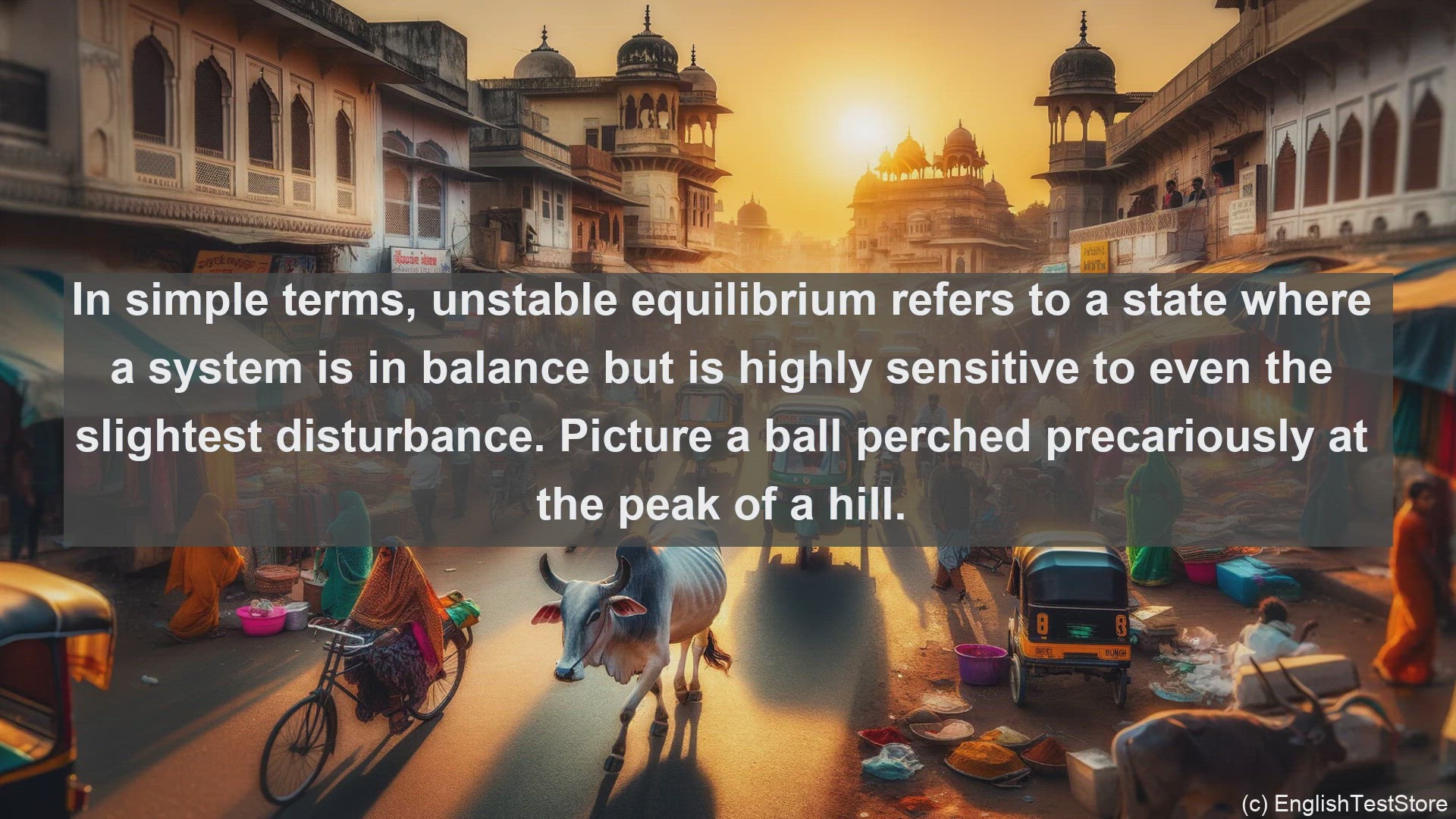 'Video thumbnail for Unstable equilibrium in science  definition and examples'