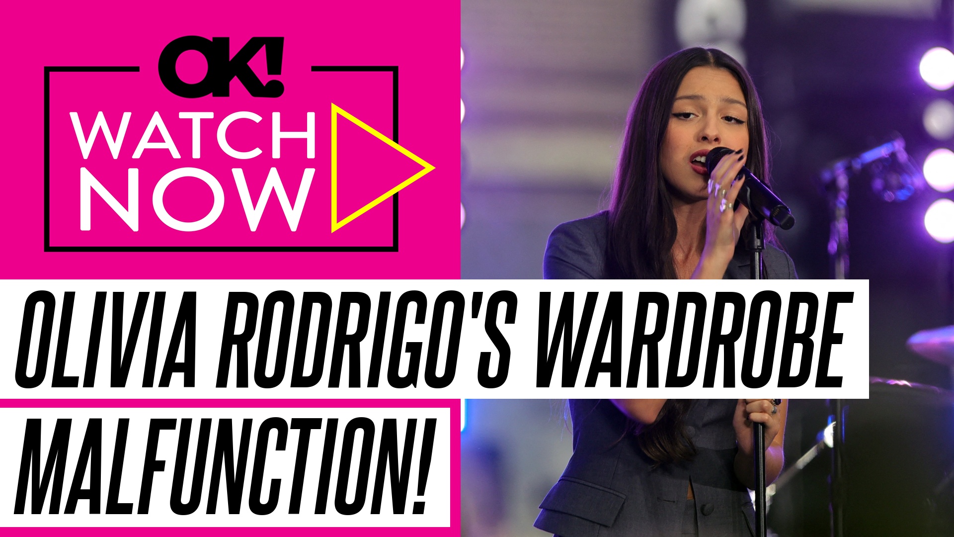 'Video thumbnail for Olivia Rodrigo Nearly Spills Out of Tight White Top Ahead of Glastonbury Performance: Watch '