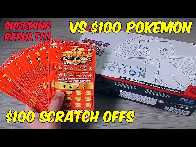 'Video thumbnail for I Bought $100 Lottery Scratch Offs Vs $100 Pokémon 151 Ultra Premium Collection Box'
