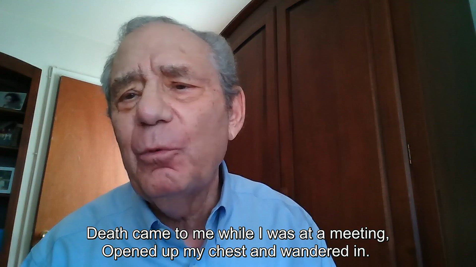 Video thumbnail for Death Came to Me While I Was at a Meeting