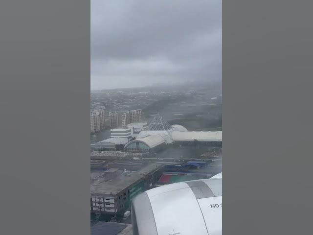 Video thumbnail for LANDING in #manila #philippines during strong #tyhoon #storm #cebu #shorts