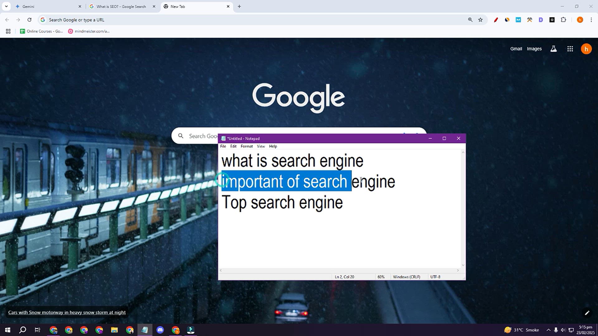 'Video thumbnail for What is Search Engine and how do they work?'