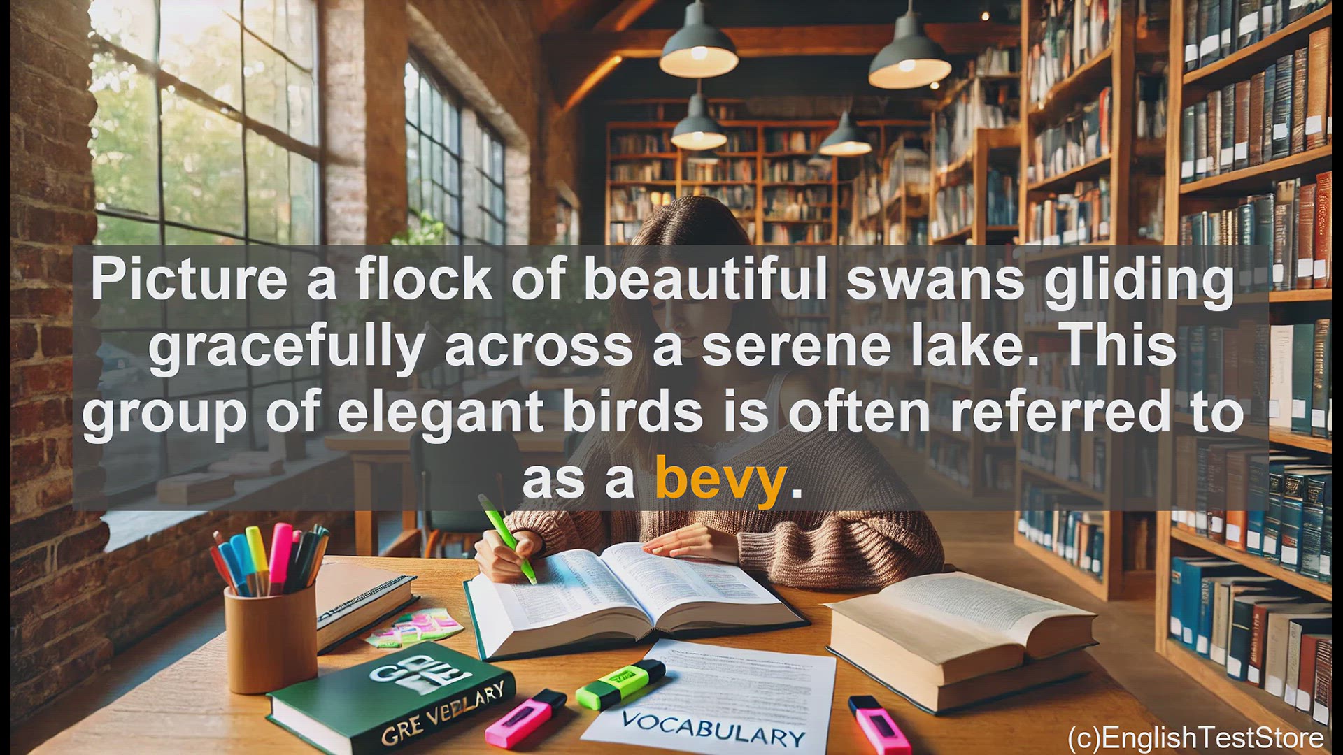 'Video thumbnail for GRE Vocabulary Lesson: Exploring the Elegant Word 'Bevy''