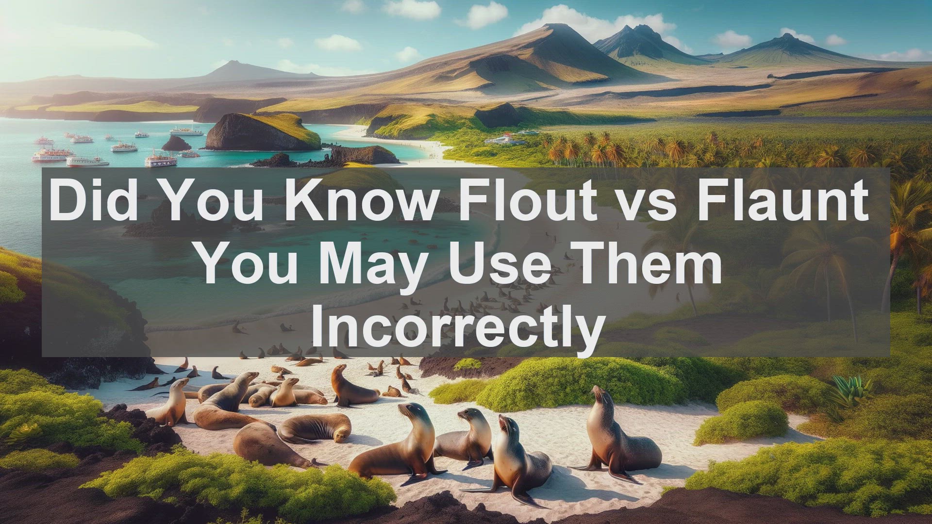 'Video thumbnail for Did You Know Flout vs Flaunt You May Use Them Incorrectly '