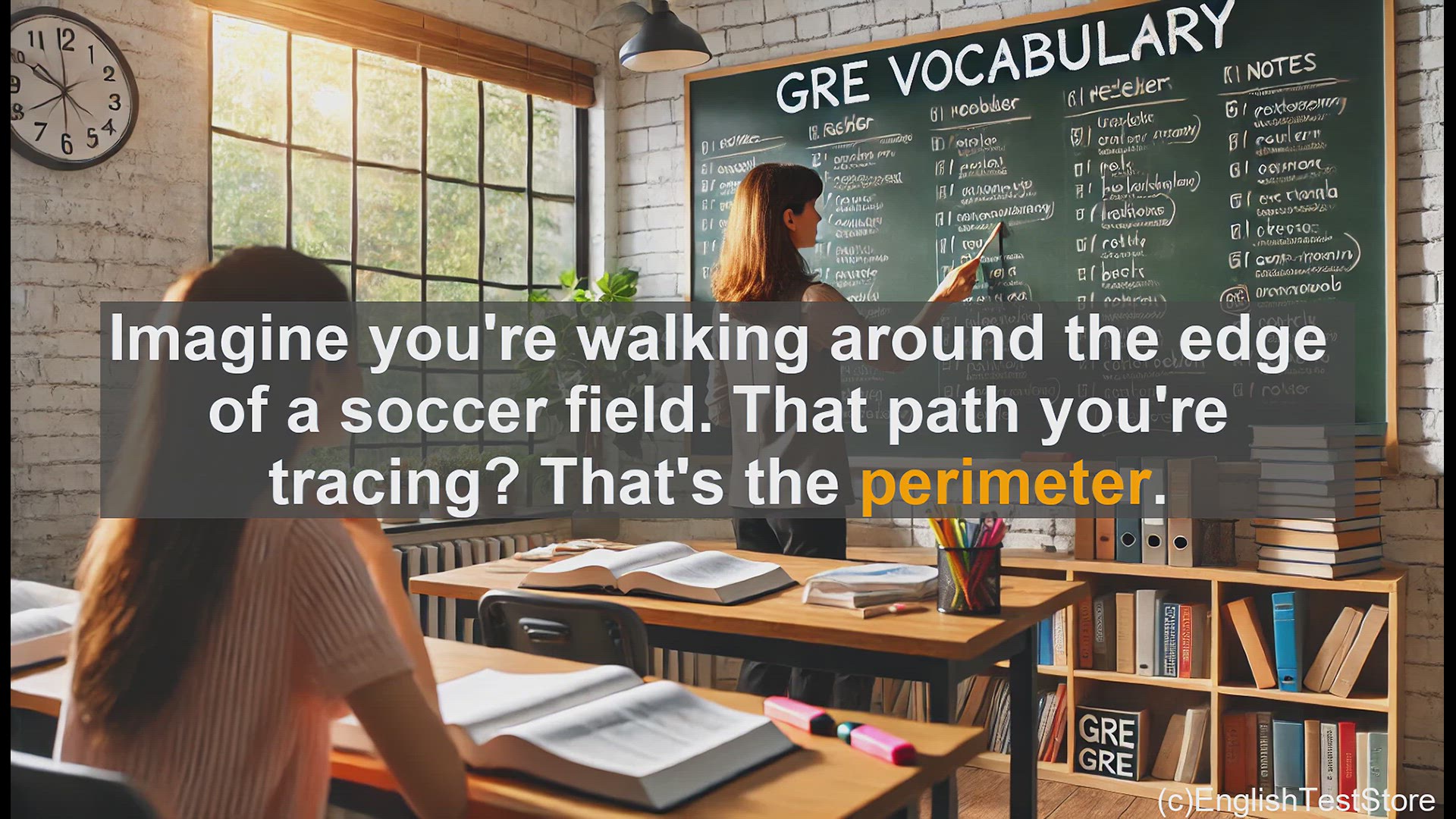 'Video thumbnail for GRE Vocabulary Lesson: Exploring the Concept of Perimeter - From Geometry to Everyday Life'