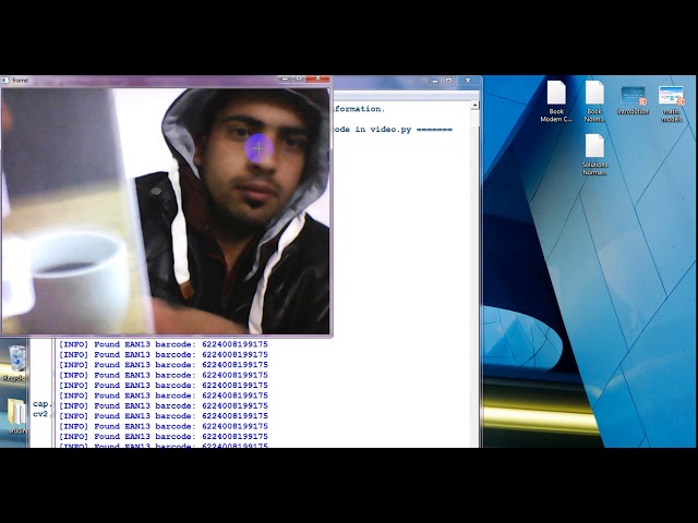Video thumbnail for code to detect barcode with python..كود لقراءة وتحديد الباركود بأستخدام لغة البايثون
