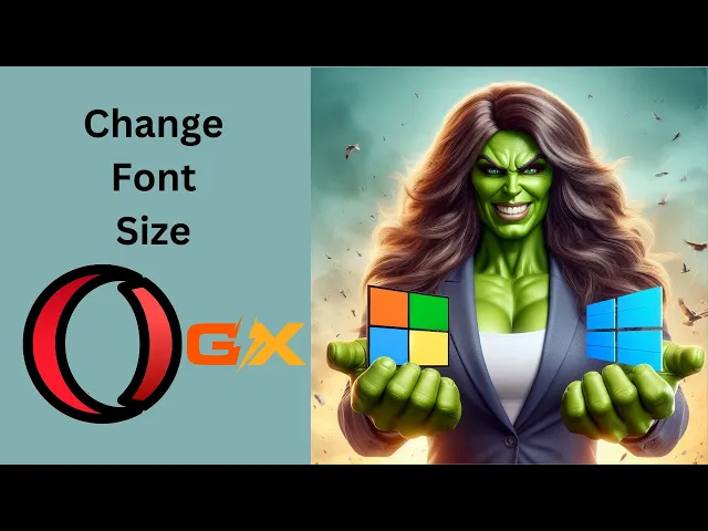 'Video thumbnail for How to Change Font Size in Opera GX on Windows 11 or 10 | GearUpWindows Tutorial'