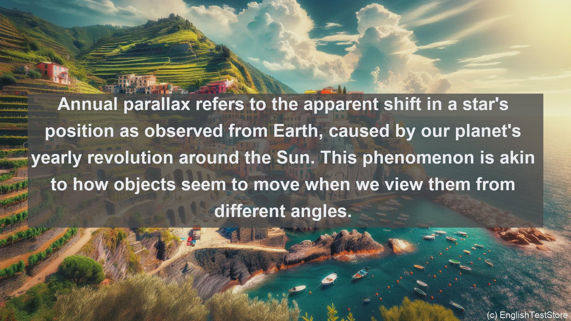 'Video thumbnail for Annual parallax in science  definition and examples'