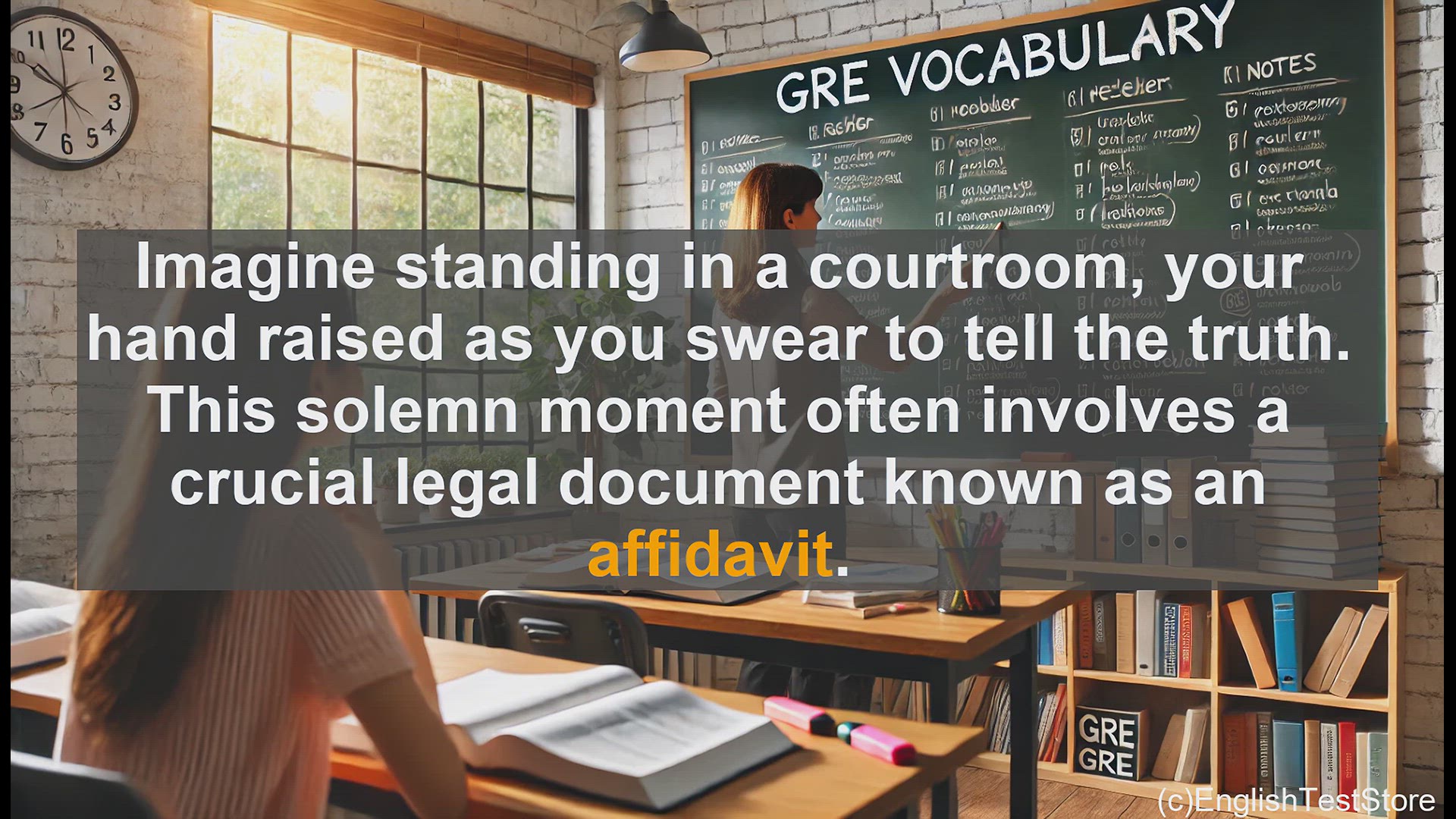 'Video thumbnail for GRE Vocabulary Lesson: Exploring the Legal Term 'Affidavit''