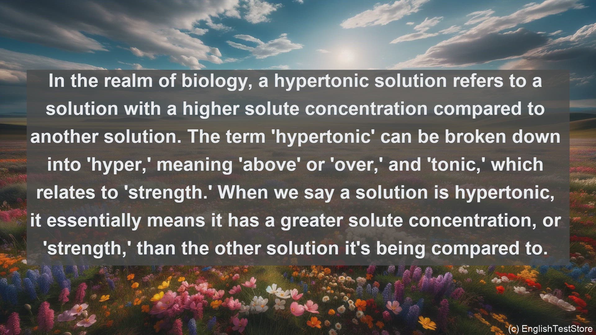 'Video thumbnail for Hypertonic solution in science  definition and examples'