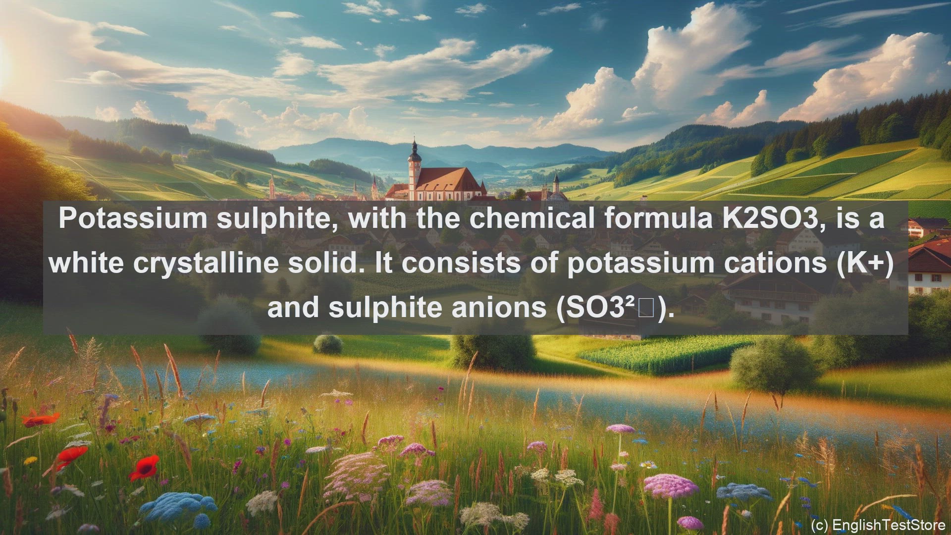'Video thumbnail for Potassium sulphite in science  definition and examples'