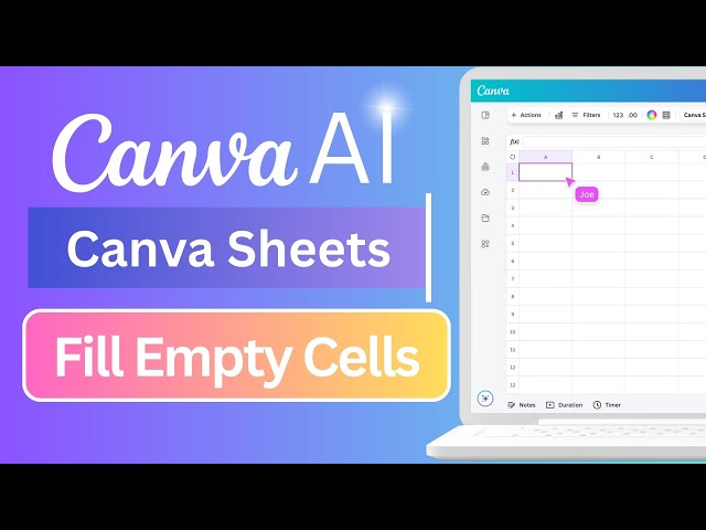 'Video thumbnail for How to Fill Empty Cells with AI in Canva Sheets'