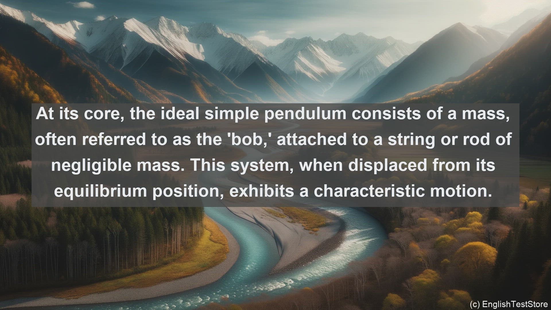'Video thumbnail for Ideal simple pendulum in science  definition and examples'