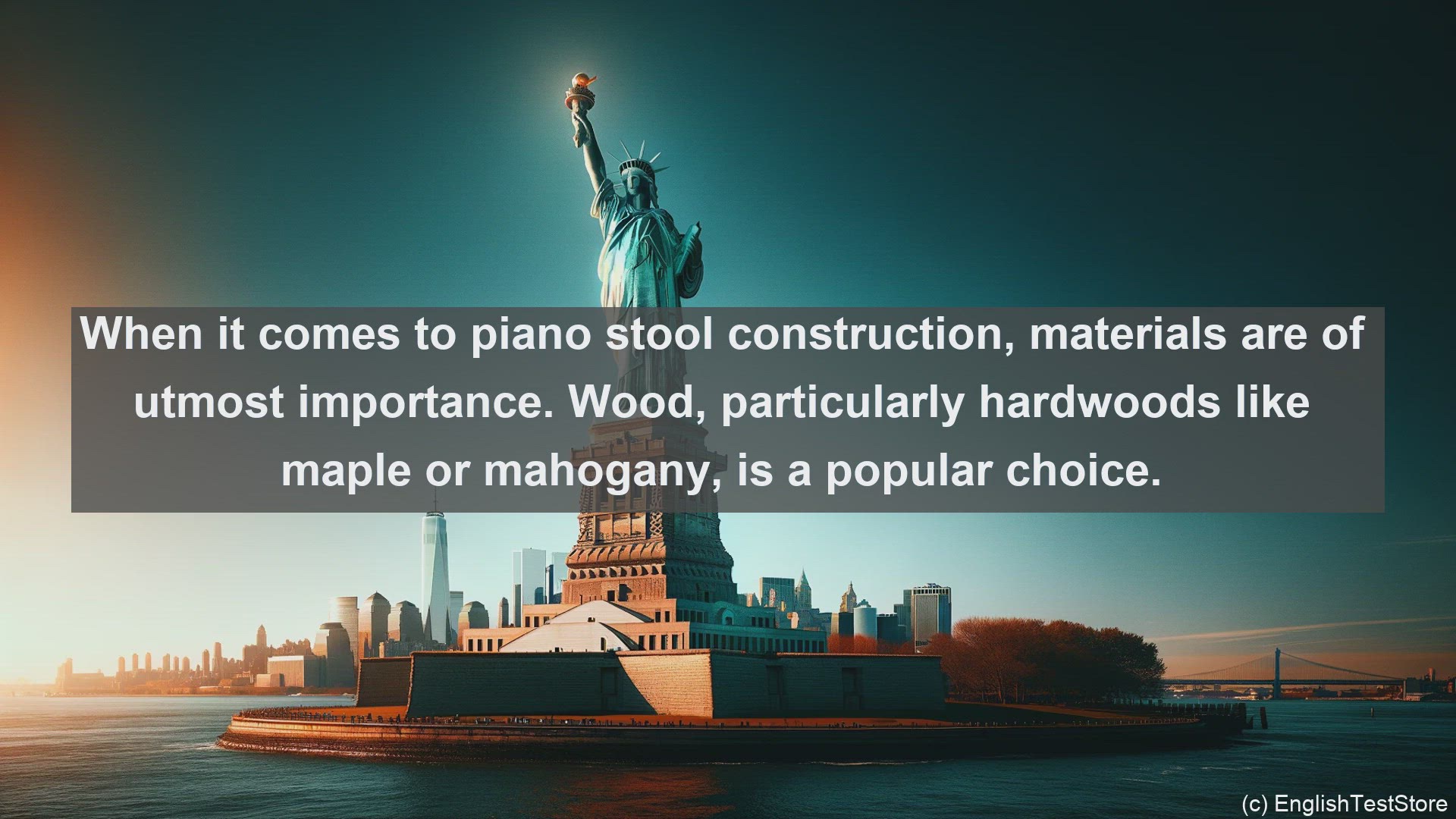 'Video thumbnail for Piano stool in science  definition and examples'