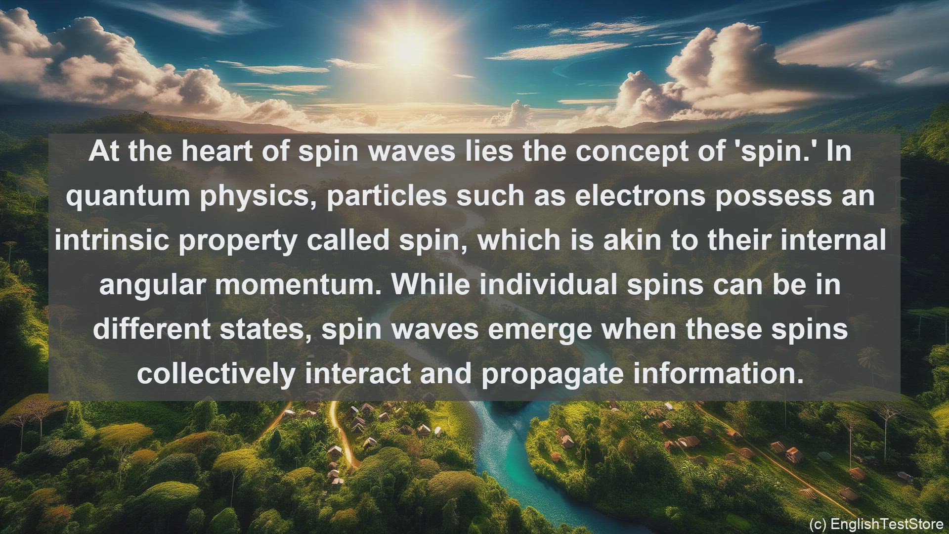 'Video thumbnail for Spin wave in science  definition and examples'