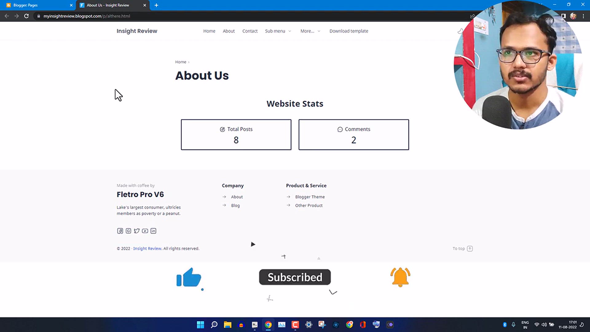'Video thumbnail for How to Display Website Stats in Blogger'
