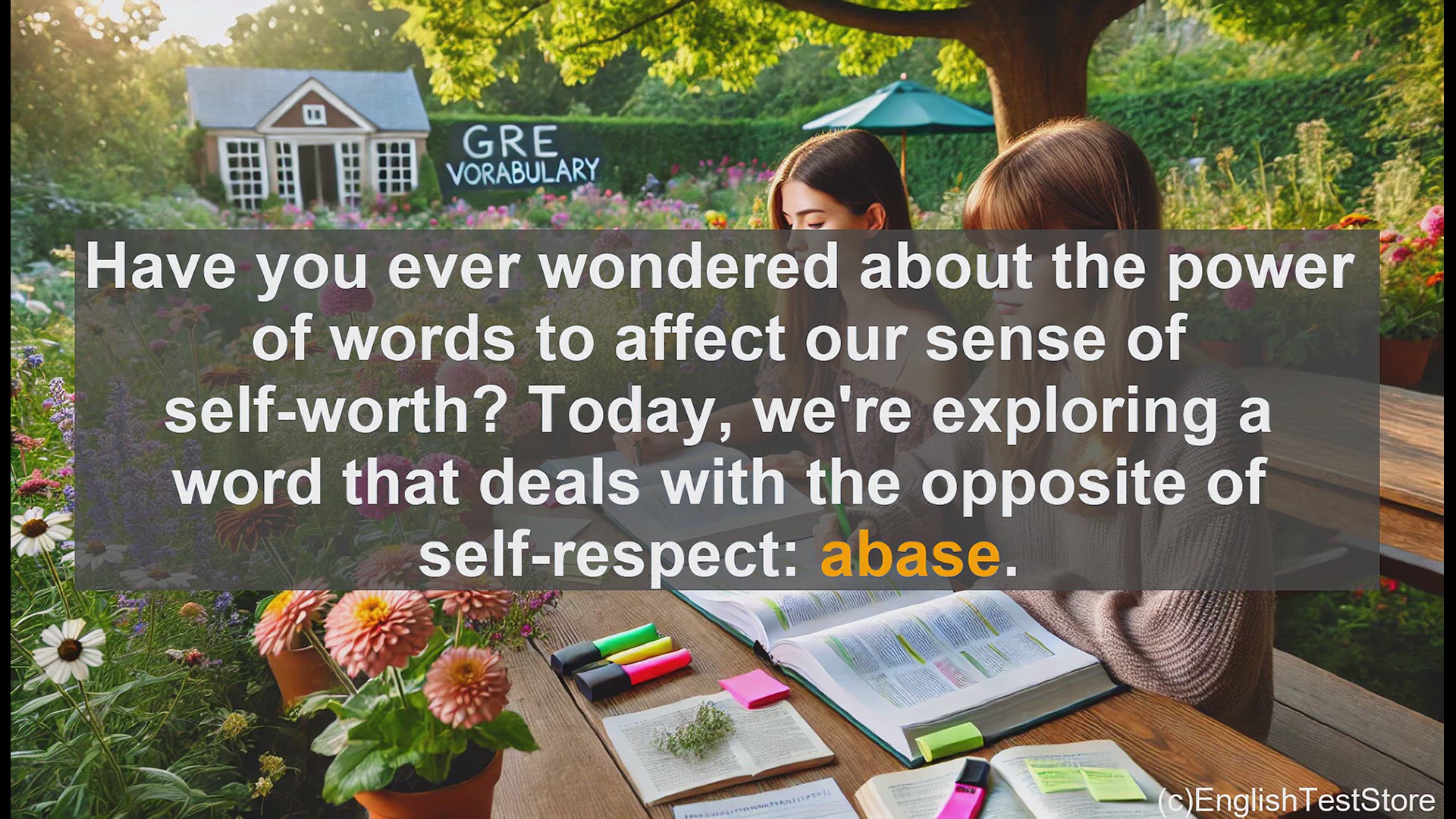 'Video thumbnail for GRE Vocabulary Lesson: The Power of Words - Understanding Abase'