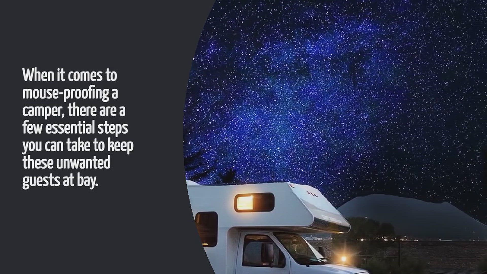 Video thumbnail for How To Mouse Proof A Camper