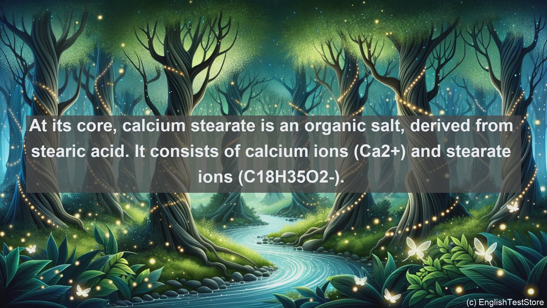 'Video thumbnail for Calcium stearate in science  definition and examples'