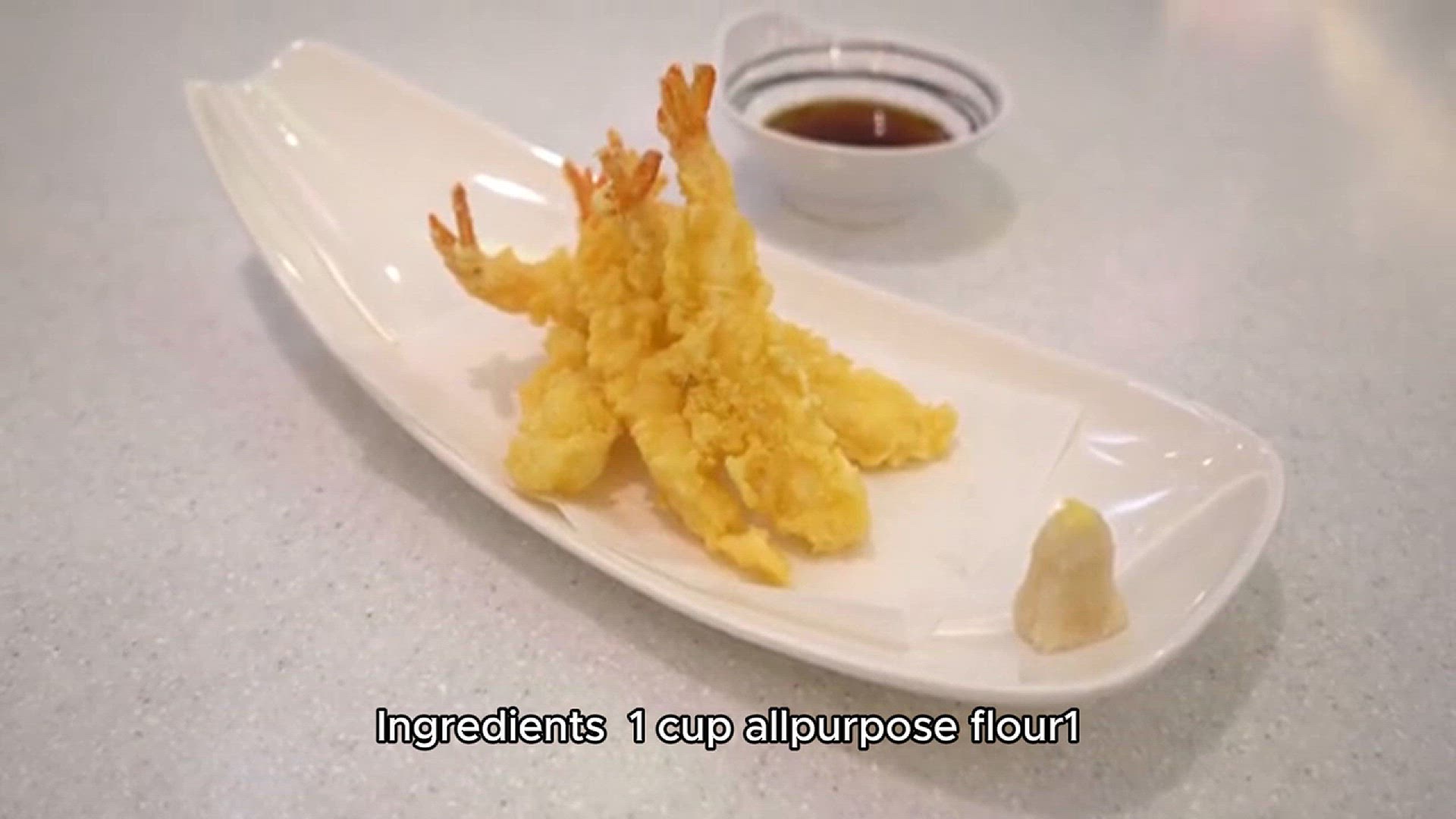 Video thumbnail for tempura batter recipe