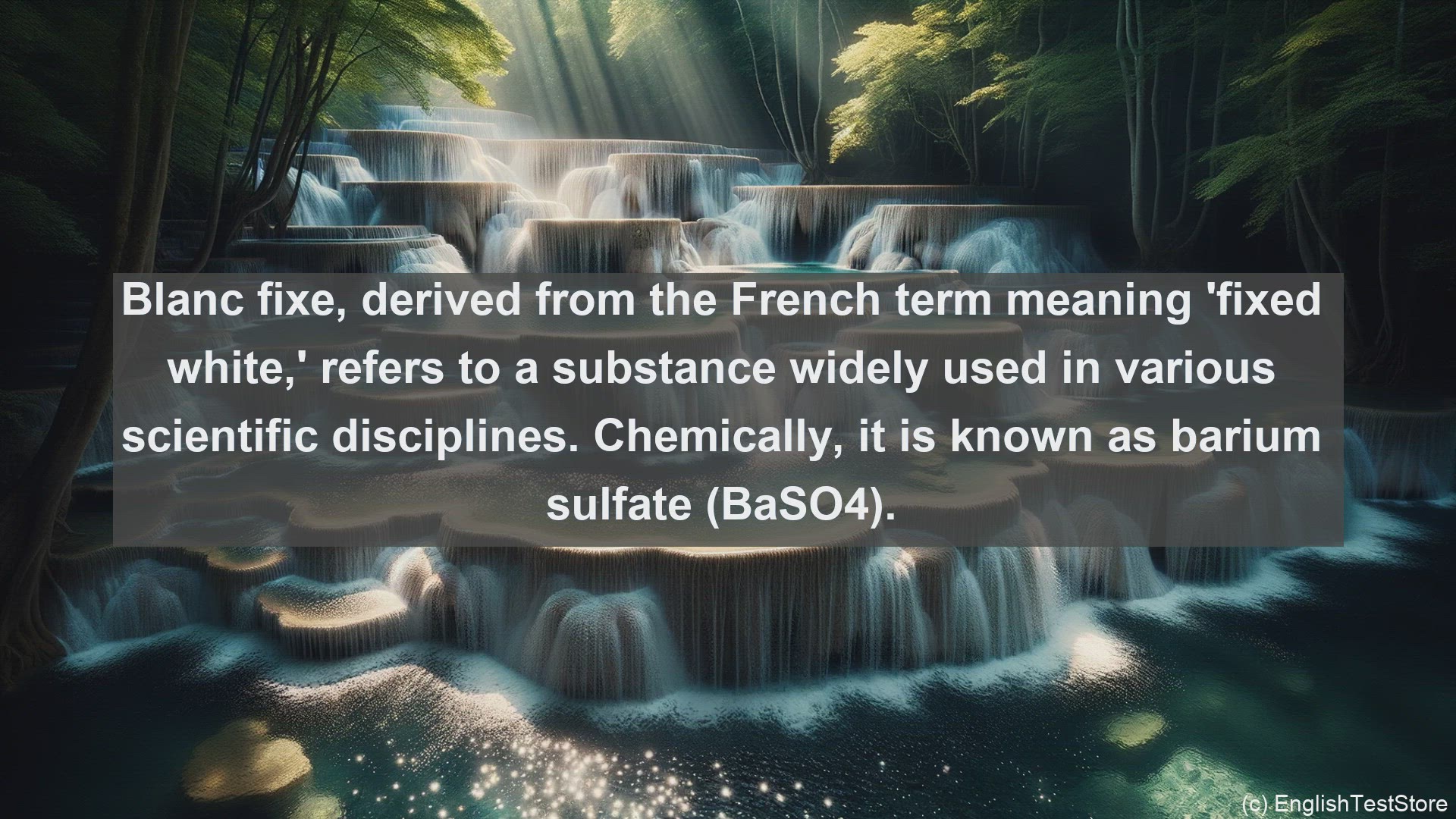 'Video thumbnail for Blanc fixe in science  definition and examples'